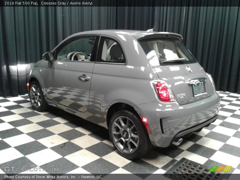 Colosseo Gray / Avorio (Ivory) 2019 Fiat 500 Pop