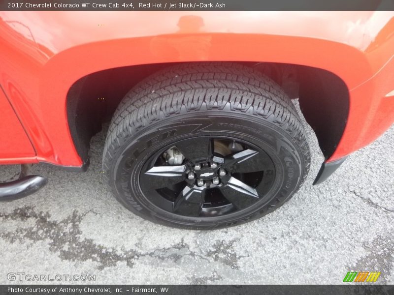 Red Hot / Jet Black/­Dark Ash 2017 Chevrolet Colorado WT Crew Cab 4x4