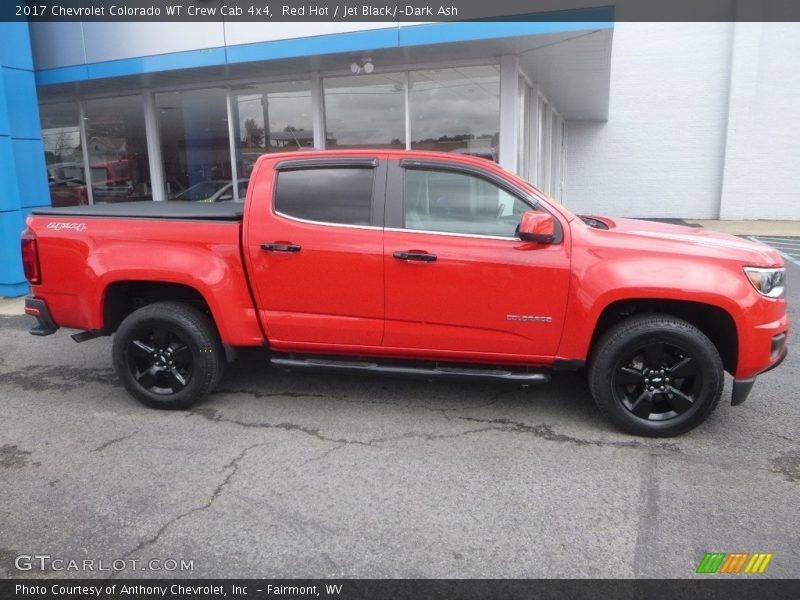 Red Hot / Jet Black/­Dark Ash 2017 Chevrolet Colorado WT Crew Cab 4x4