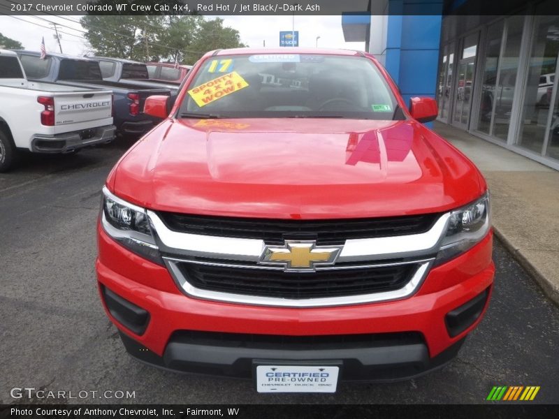 Red Hot / Jet Black/­Dark Ash 2017 Chevrolet Colorado WT Crew Cab 4x4