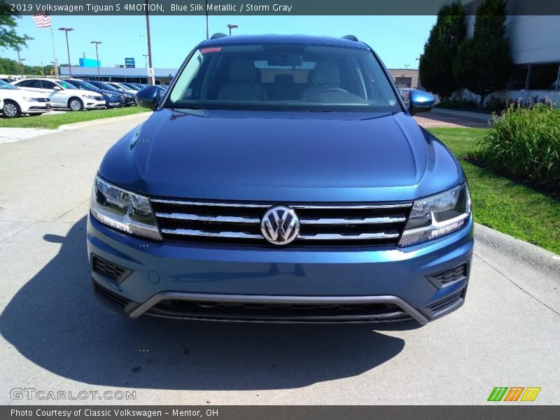 Blue Silk Metallic / Storm Gray 2019 Volkswagen Tiguan S 4MOTION