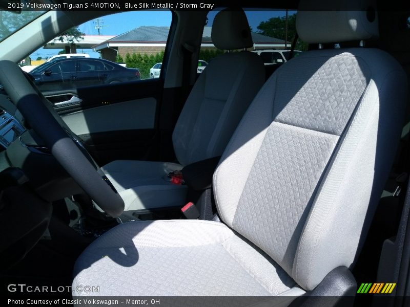 Blue Silk Metallic / Storm Gray 2019 Volkswagen Tiguan S 4MOTION