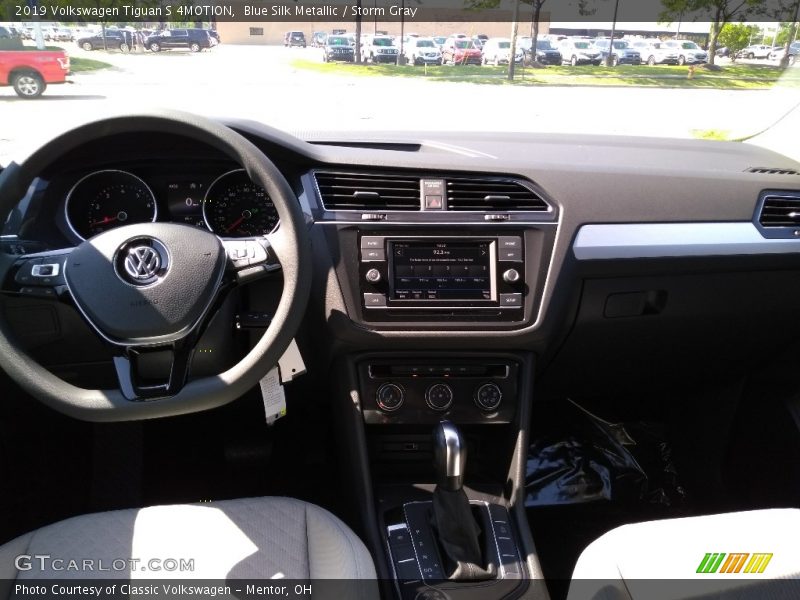 Blue Silk Metallic / Storm Gray 2019 Volkswagen Tiguan S 4MOTION