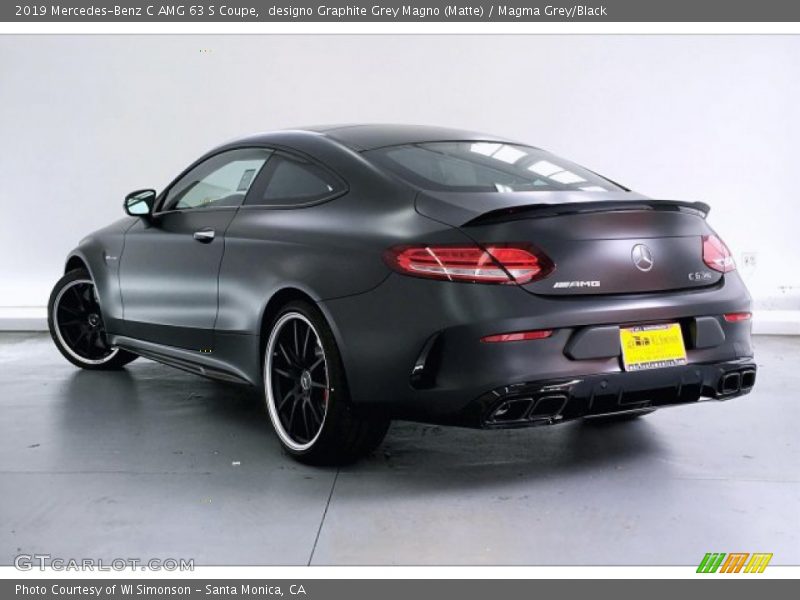 designo Graphite Grey Magno (Matte) / Magma Grey/Black 2019 Mercedes-Benz C AMG 63 S Coupe