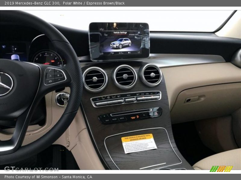 Polar White / Espresso Brown/Black 2019 Mercedes-Benz GLC 300