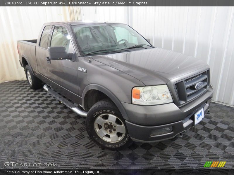 Dark Shadow Grey Metallic / Medium Graphite 2004 Ford F150 XLT SuperCab 4x4