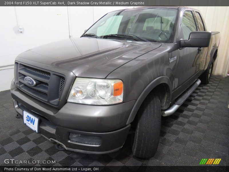 Dark Shadow Grey Metallic / Medium Graphite 2004 Ford F150 XLT SuperCab 4x4