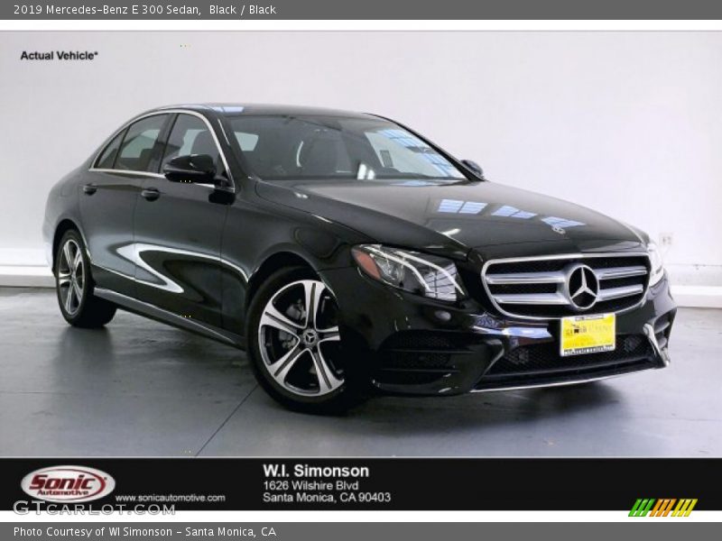 Black / Black 2019 Mercedes-Benz E 300 Sedan