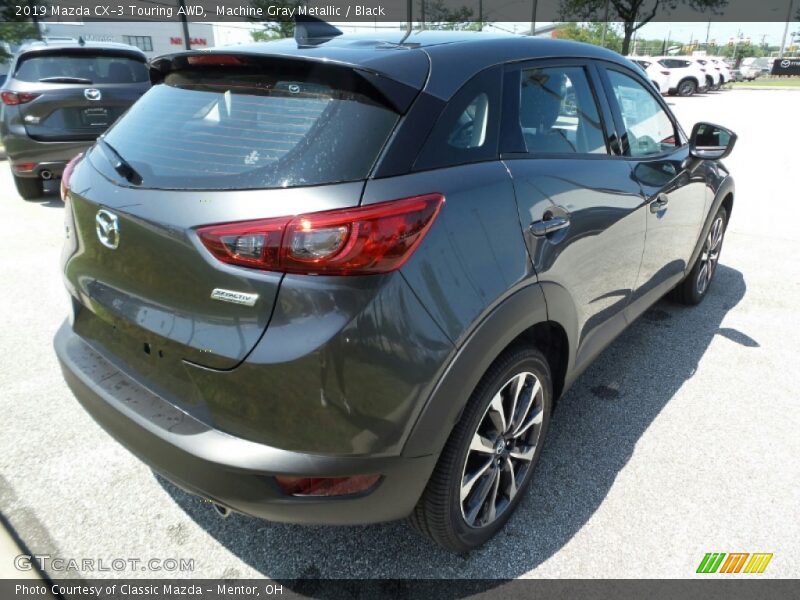 Machine Gray Metallic / Black 2019 Mazda CX-3 Touring AWD