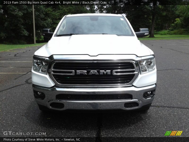 Bright White / Black/Diesel Gray 2019 Ram 1500 Big Horn Quad Cab 4x4
