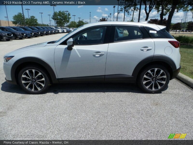 Ceramic Metallic / Black 2019 Mazda CX-3 Touring AWD