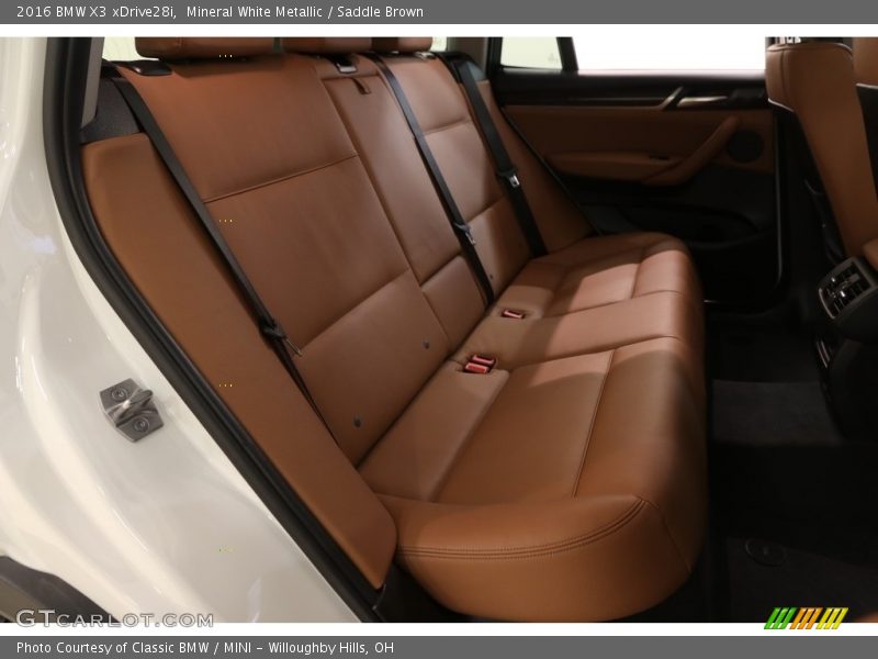 Mineral White Metallic / Saddle Brown 2016 BMW X3 xDrive28i