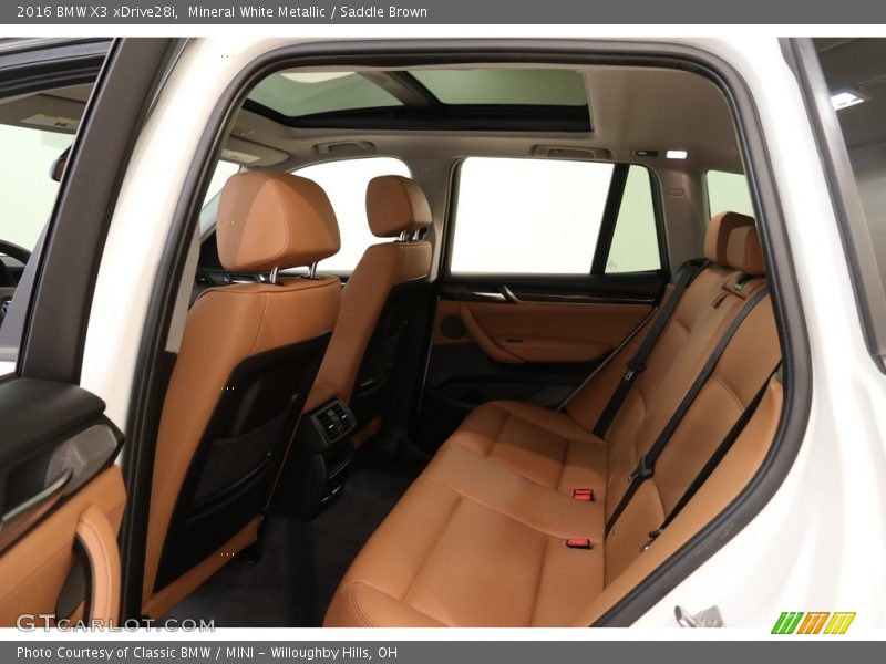 Mineral White Metallic / Saddle Brown 2016 BMW X3 xDrive28i