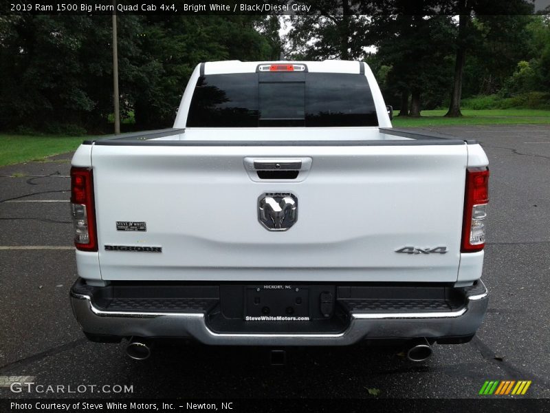 Bright White / Black/Diesel Gray 2019 Ram 1500 Big Horn Quad Cab 4x4
