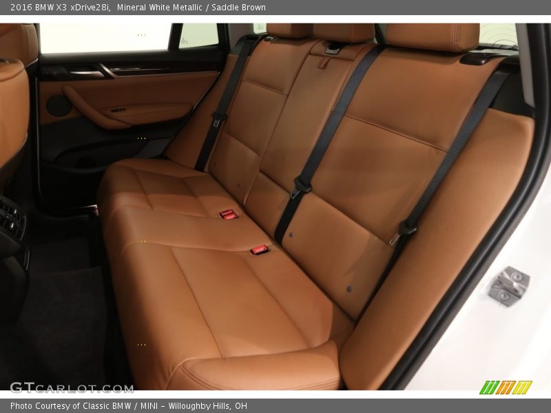 Mineral White Metallic / Saddle Brown 2016 BMW X3 xDrive28i
