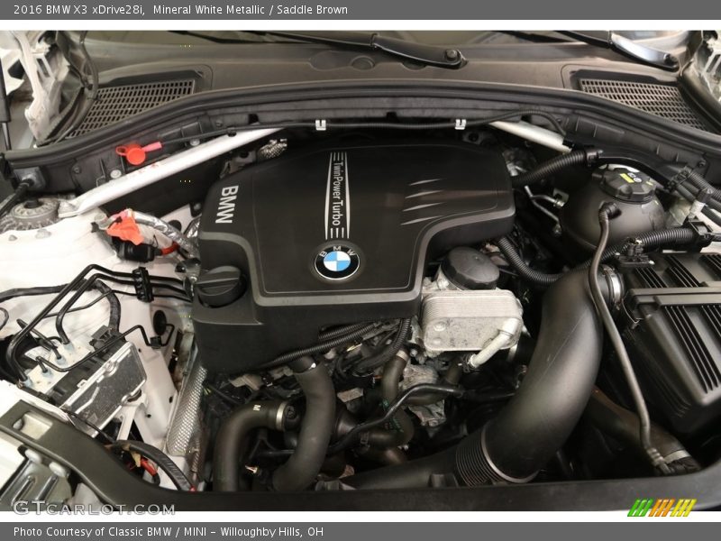 Mineral White Metallic / Saddle Brown 2016 BMW X3 xDrive28i