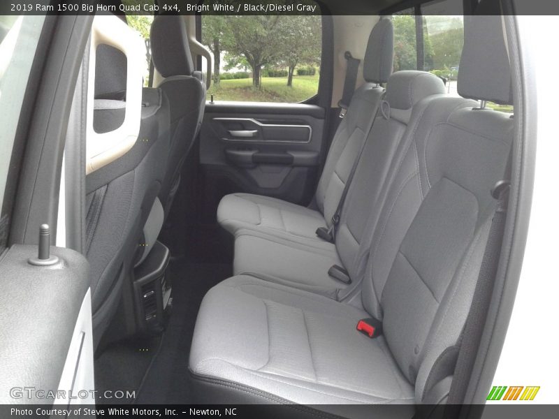 Bright White / Black/Diesel Gray 2019 Ram 1500 Big Horn Quad Cab 4x4