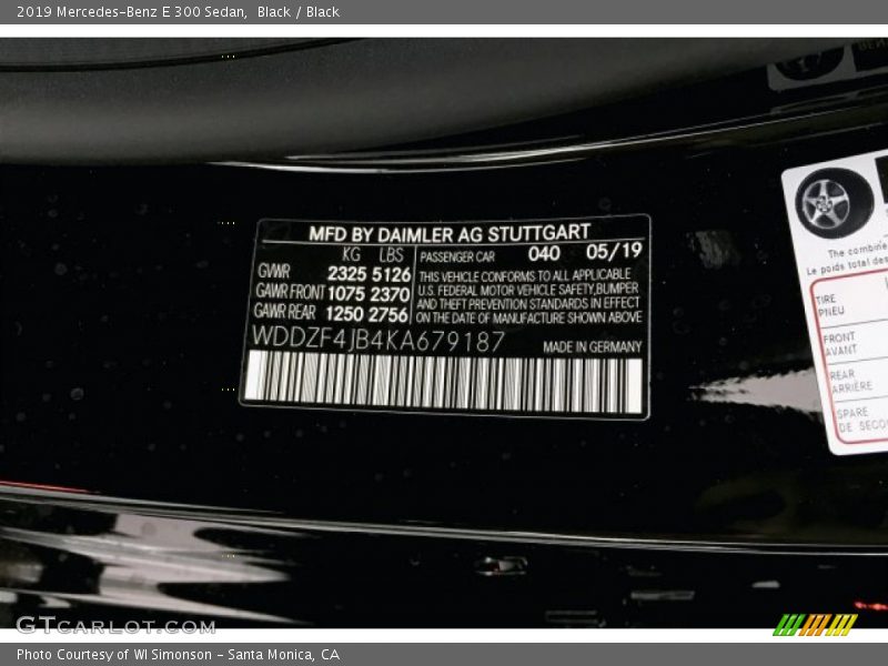 Black / Black 2019 Mercedes-Benz E 300 Sedan