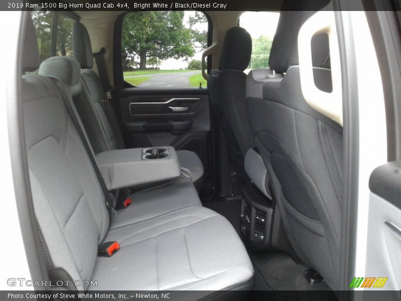 Bright White / Black/Diesel Gray 2019 Ram 1500 Big Horn Quad Cab 4x4