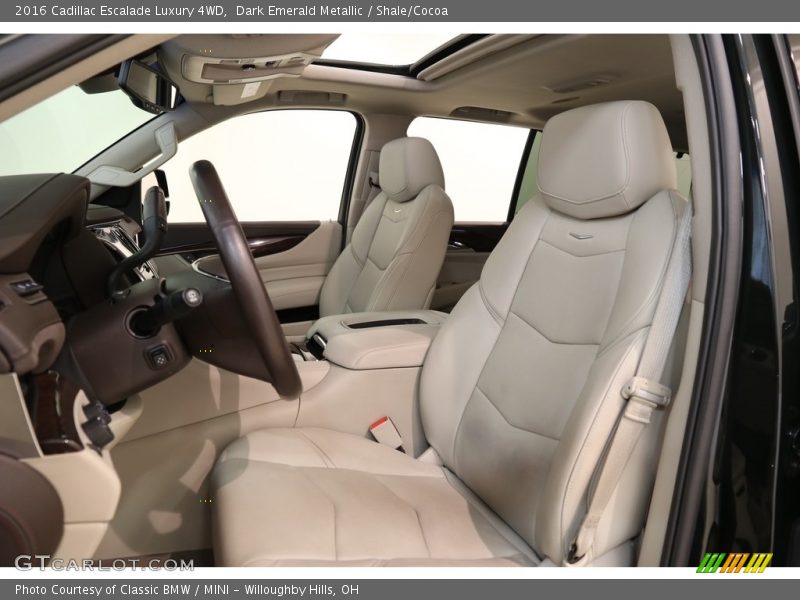 Dark Emerald Metallic / Shale/Cocoa 2016 Cadillac Escalade Luxury 4WD