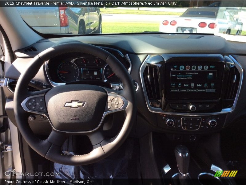 Silver Ice Metallic / Dark Atmosphere/Medium Ash Gray 2019 Chevrolet Traverse Premier AWD