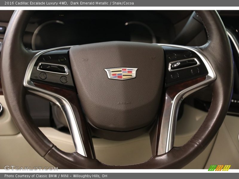 Dark Emerald Metallic / Shale/Cocoa 2016 Cadillac Escalade Luxury 4WD