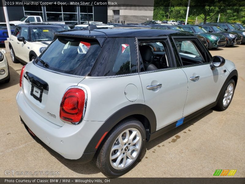 White Silver / Carbon Black 2019 Mini Hardtop Cooper 4 Door