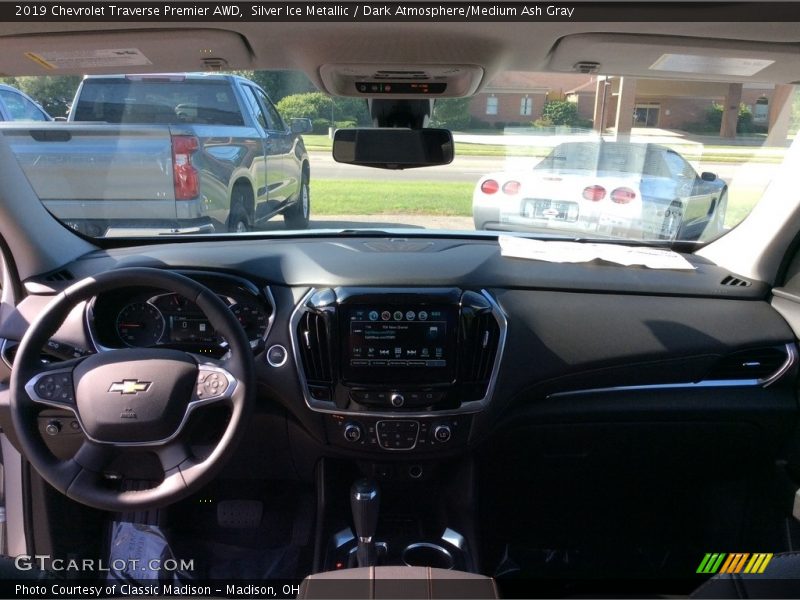 Silver Ice Metallic / Dark Atmosphere/Medium Ash Gray 2019 Chevrolet Traverse Premier AWD