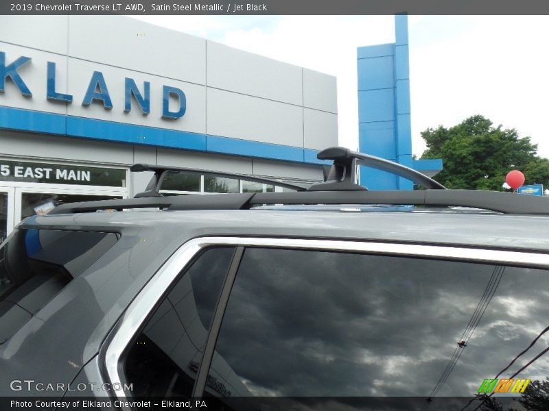 Satin Steel Metallic / Jet Black 2019 Chevrolet Traverse LT AWD