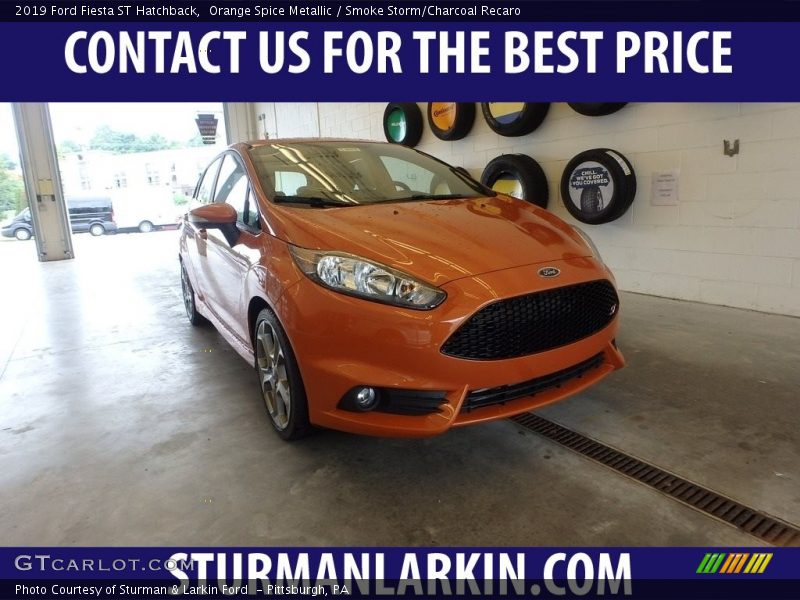 Orange Spice Metallic / Smoke Storm/Charcoal Recaro 2019 Ford Fiesta ST Hatchback