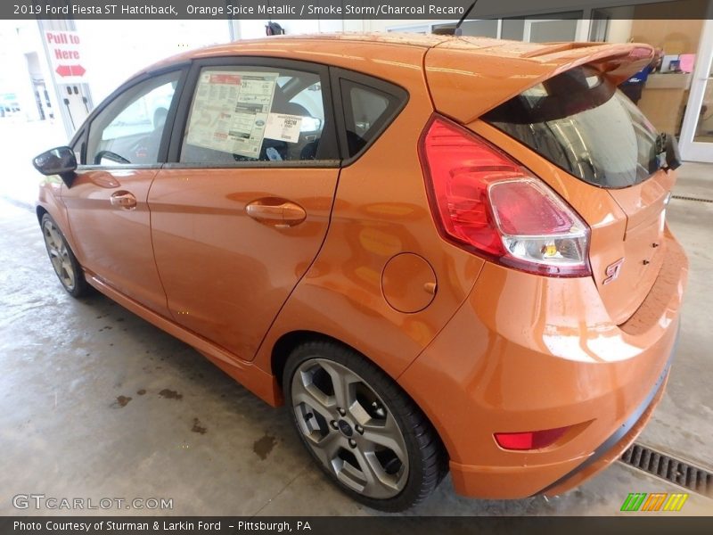 Orange Spice Metallic / Smoke Storm/Charcoal Recaro 2019 Ford Fiesta ST Hatchback