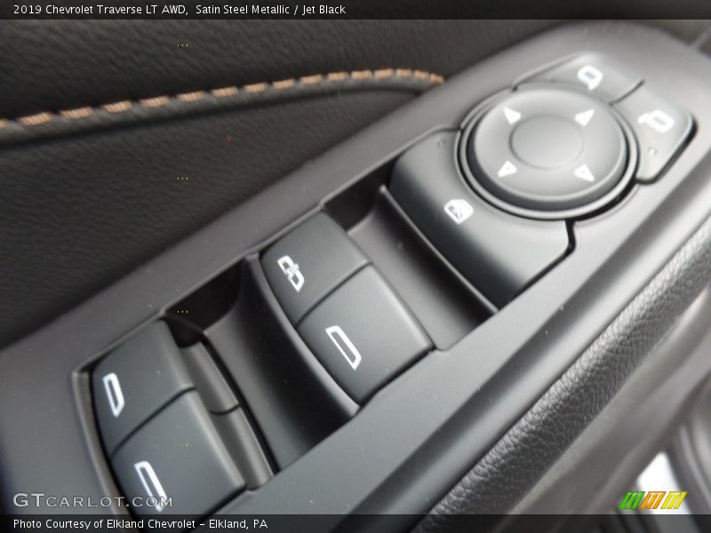 Satin Steel Metallic / Jet Black 2019 Chevrolet Traverse LT AWD