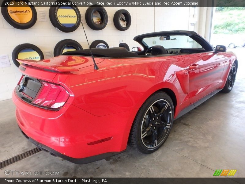 Race Red / Ebony w/Miko Suede and Red Accent Stitching 2019 Ford Mustang California Special Convertible