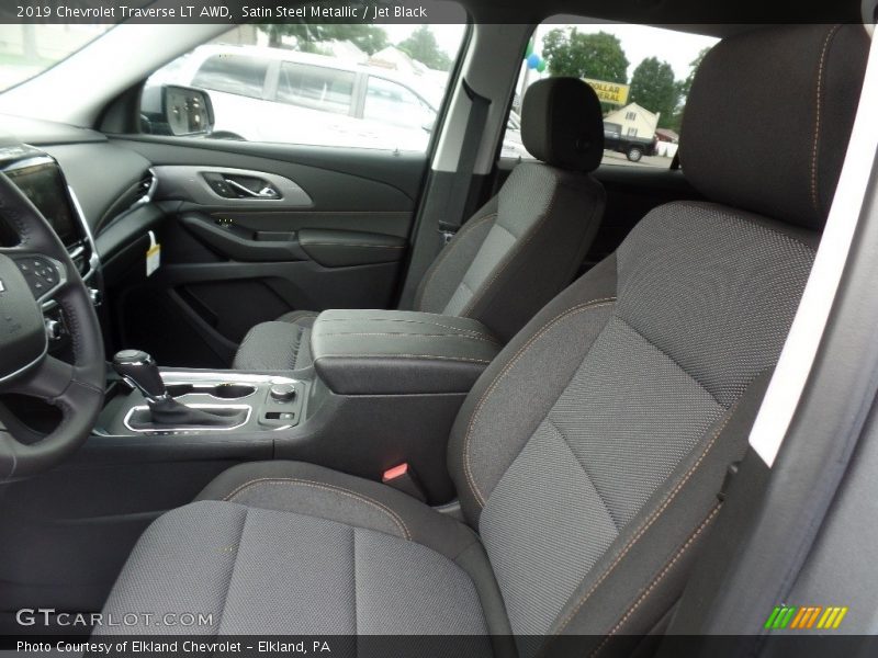 Satin Steel Metallic / Jet Black 2019 Chevrolet Traverse LT AWD