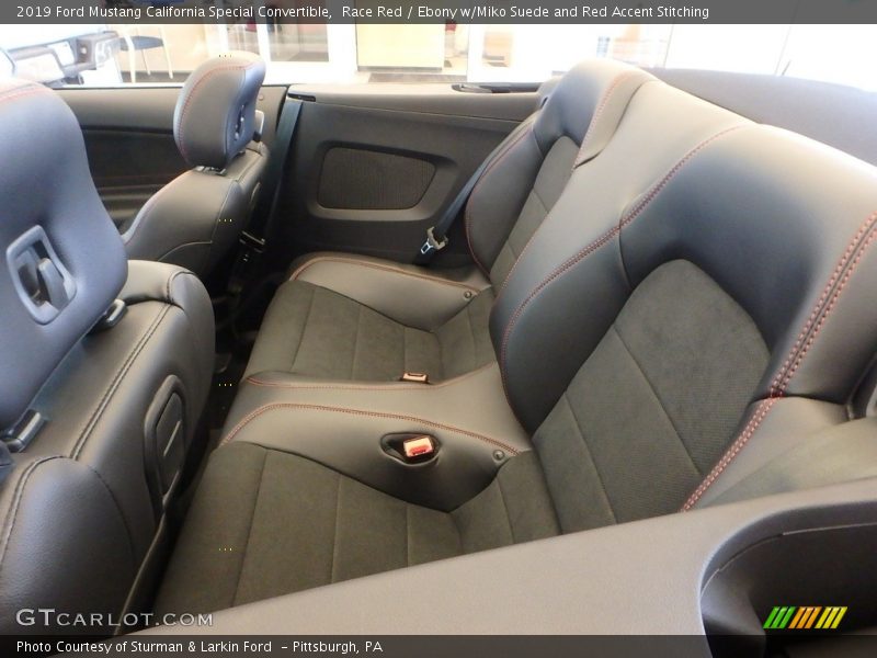 Race Red / Ebony w/Miko Suede and Red Accent Stitching 2019 Ford Mustang California Special Convertible