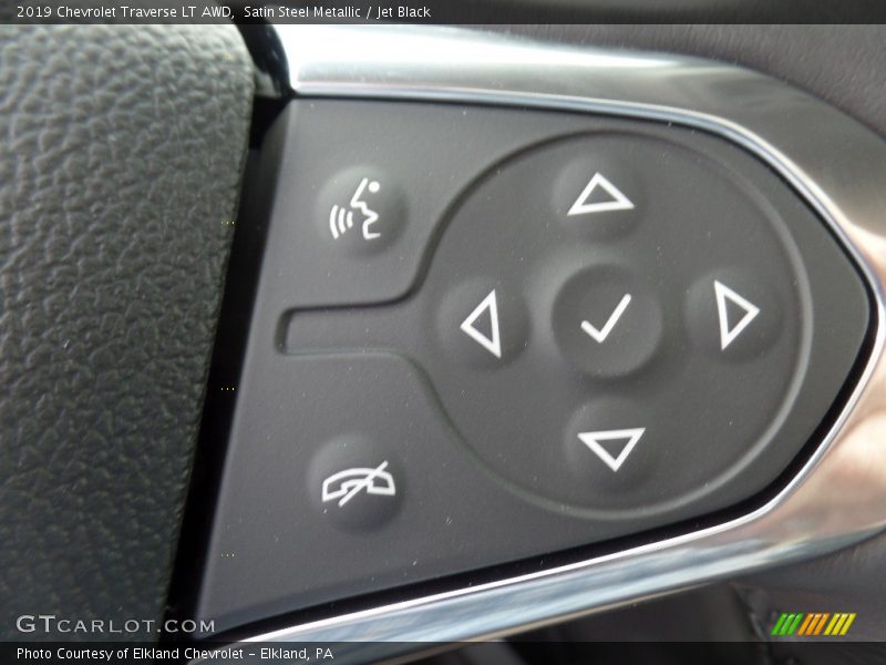 Satin Steel Metallic / Jet Black 2019 Chevrolet Traverse LT AWD