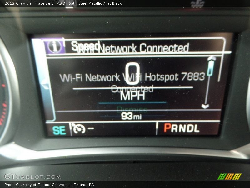 Satin Steel Metallic / Jet Black 2019 Chevrolet Traverse LT AWD
