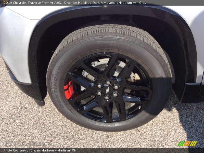 Silver Ice Metallic / Dark Atmosphere/Medium Ash Gray 2019 Chevrolet Traverse Premier AWD