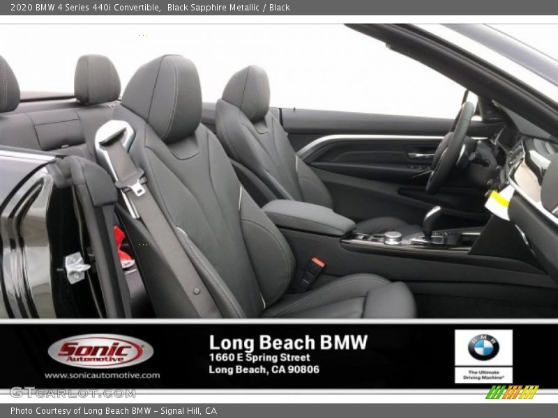 Black Sapphire Metallic / Black 2020 BMW 4 Series 440i Convertible