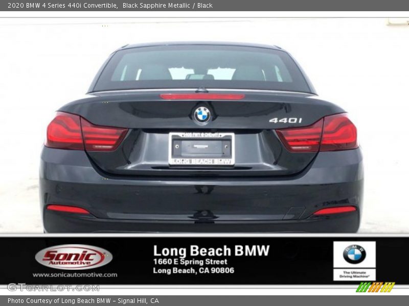 Black Sapphire Metallic / Black 2020 BMW 4 Series 440i Convertible
