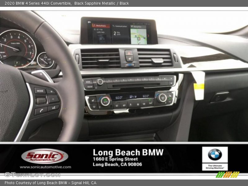 Black Sapphire Metallic / Black 2020 BMW 4 Series 440i Convertible