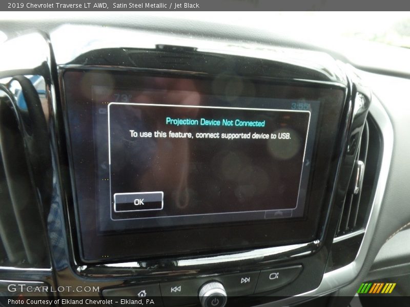 Satin Steel Metallic / Jet Black 2019 Chevrolet Traverse LT AWD