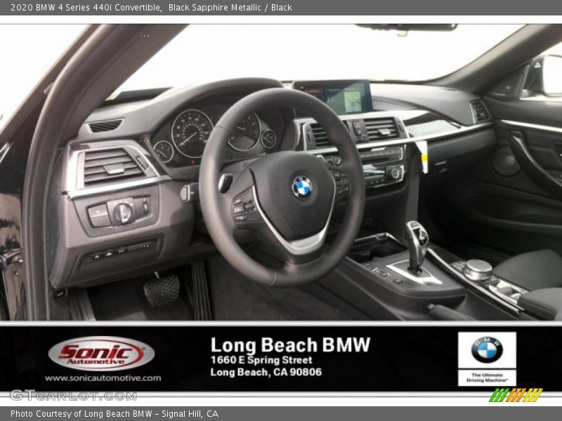 Black Sapphire Metallic / Black 2020 BMW 4 Series 440i Convertible