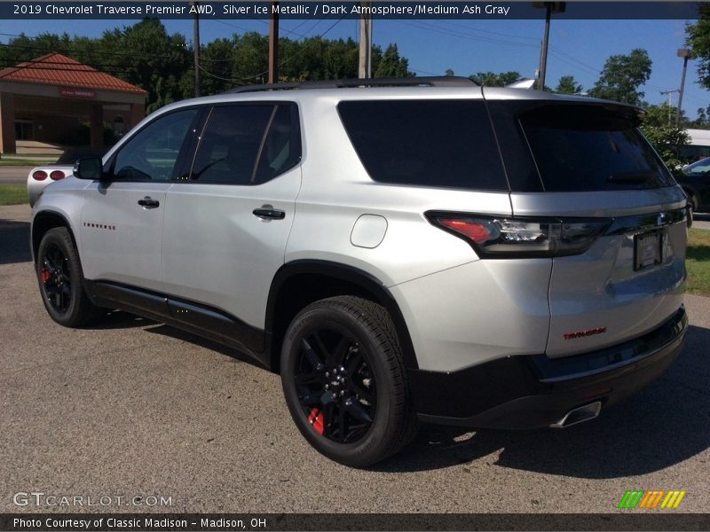 Silver Ice Metallic / Dark Atmosphere/Medium Ash Gray 2019 Chevrolet Traverse Premier AWD