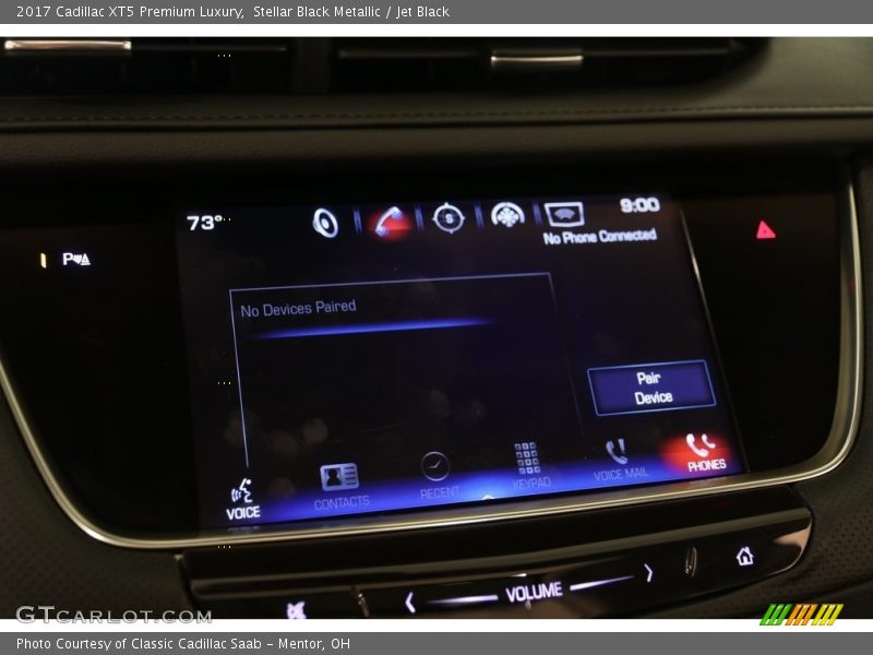 Stellar Black Metallic / Jet Black 2017 Cadillac XT5 Premium Luxury