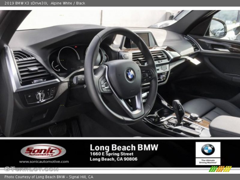 Alpine White / Black 2019 BMW X3 sDrive30i
