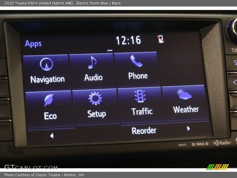 Electric Storm Blue / Black 2016 Toyota RAV4 Limited Hybrid AWD