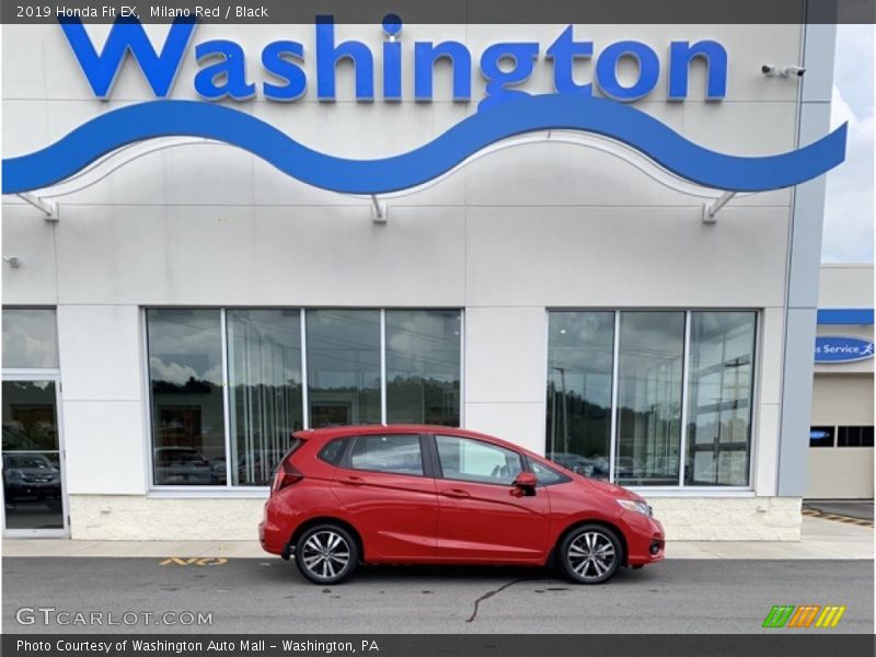 Milano Red / Black 2019 Honda Fit EX