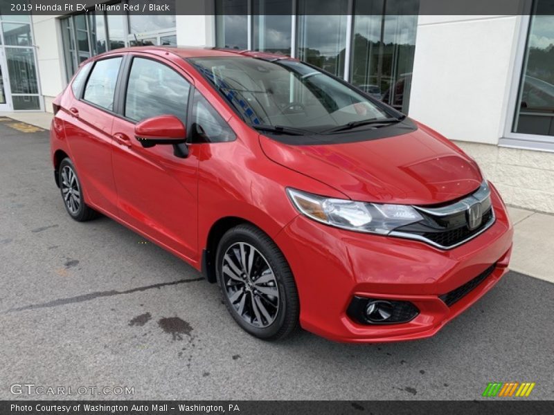 Milano Red / Black 2019 Honda Fit EX