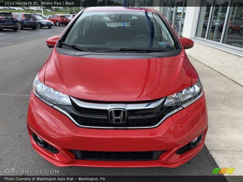 Milano Red / Black 2019 Honda Fit EX